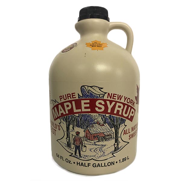 half gallon of maple syrup